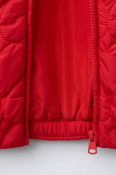 BLOUSON MATELASSÉ CŒURS - Rouge de Zara - Image 8