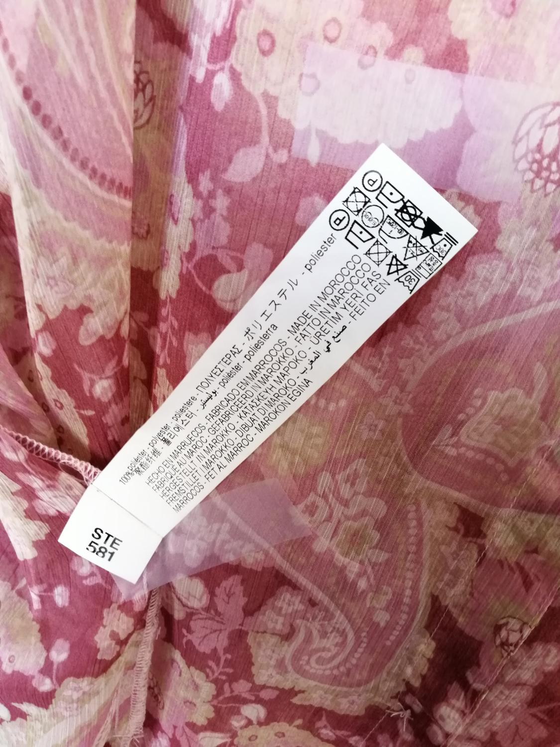 LONG PAISLEY PRINT OVERSIZE BLOUSE - Image 4