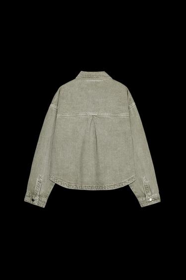 DENIM-JACKE Z1975 MIT TASCHEN - Khaki von Zara