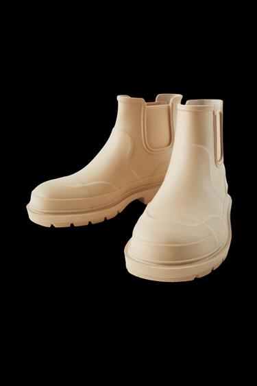 GUMMISTIEFEL ELASTISCH - Gebrochenes Weiß von Zara
