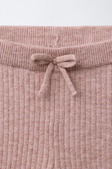 FLARE KNIT LEGGINGS - Pink marl by Zara - Image 2