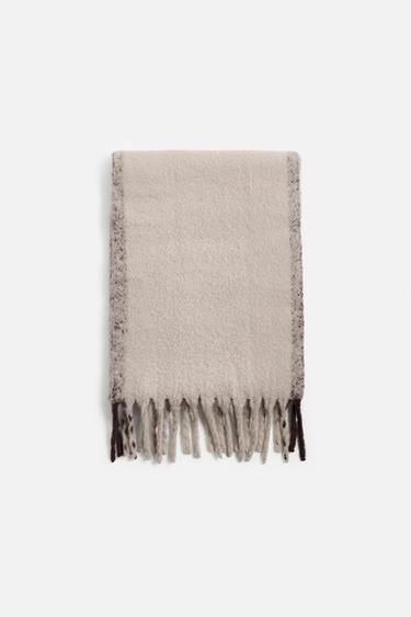BUFANDA FLECOS - Beige de Zara