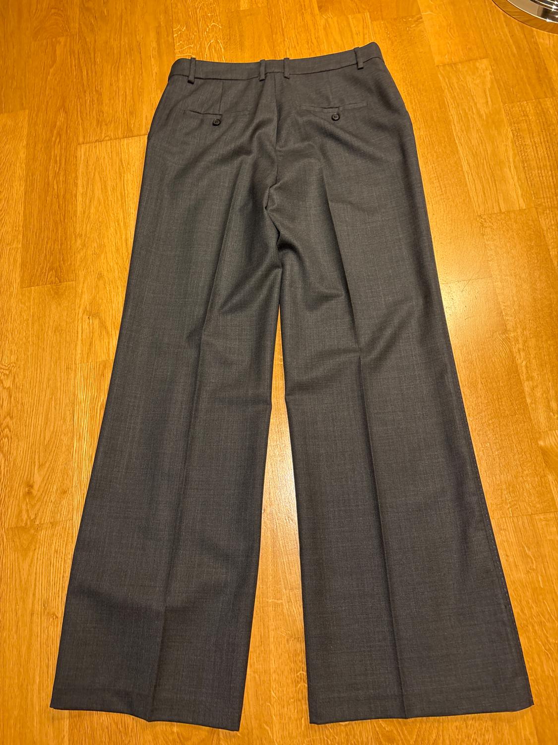 ZW COLLECTION WOOL STRAIGHT-LEG TROUSERS - Image 3