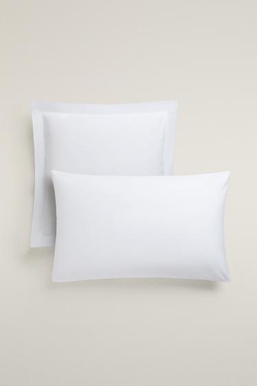 PERCALE PILLOWCASE (200 THREAD COUNT) - White by Zara