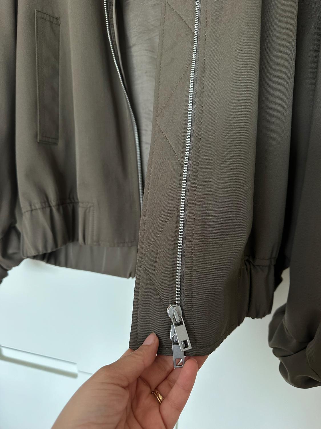 OVERSIZE WOOL BLEND BOMBER JACKET - Image 5