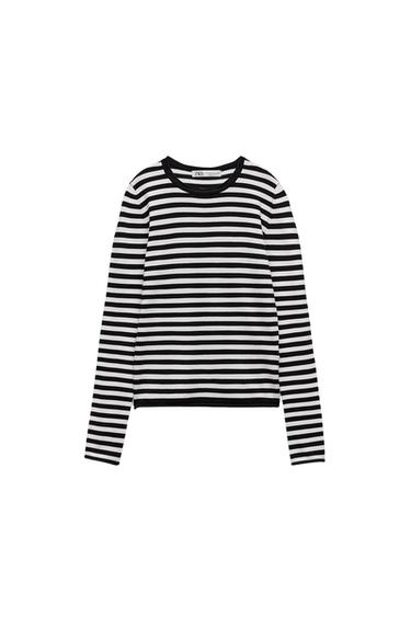 KNIT SWEATER WITH ROLLING TRIMS