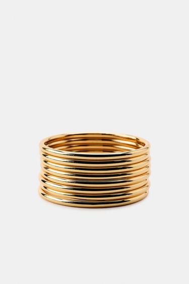 PACK OF METAL BRACELETS - Golden by Zara