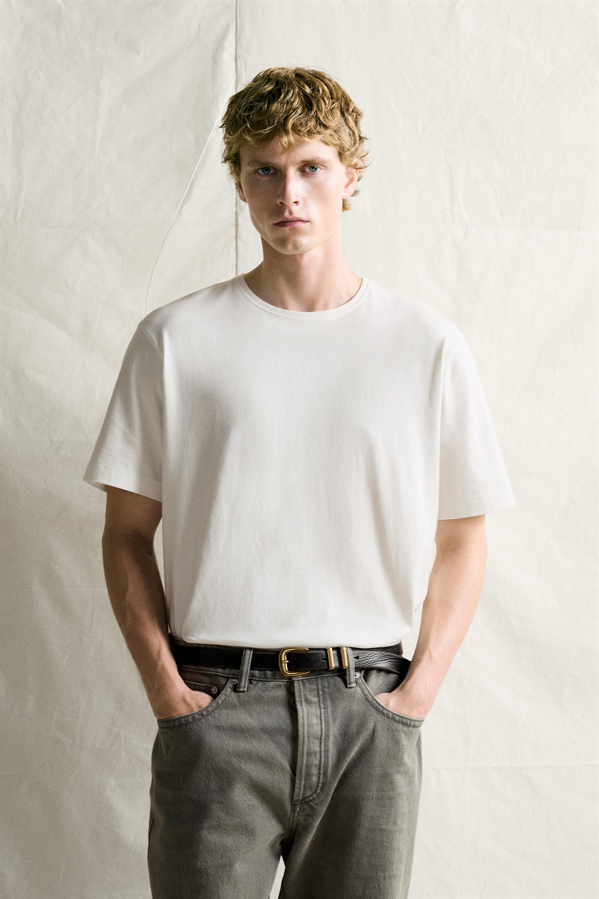 Zara MEDIUM WEIGHT SUPIMA® T-SHIRT görsel 2