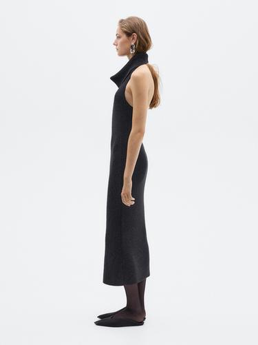 Zara Knit halter midi dress - LIMITED - Black