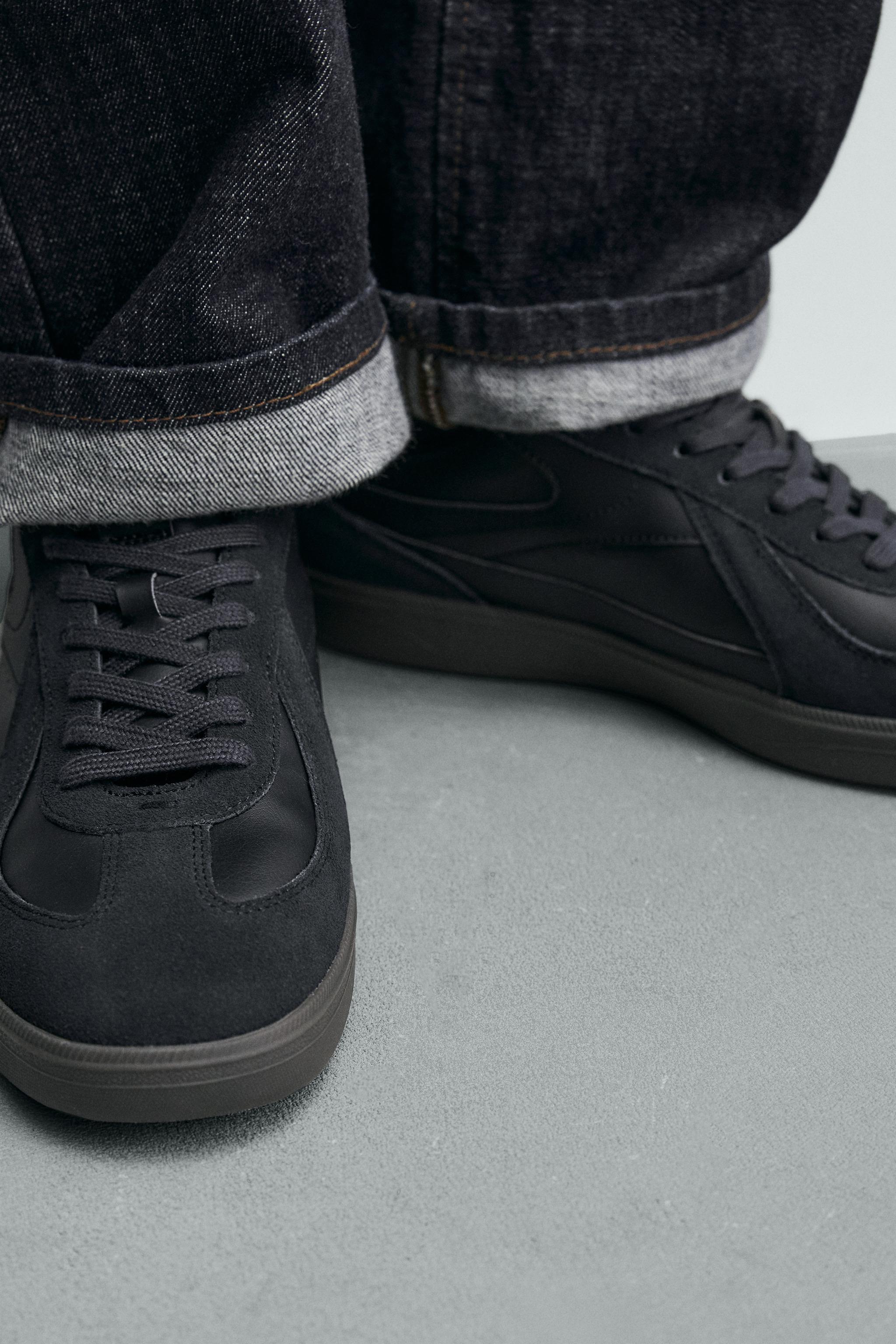 CONTRAST SOLE SNEAKERS