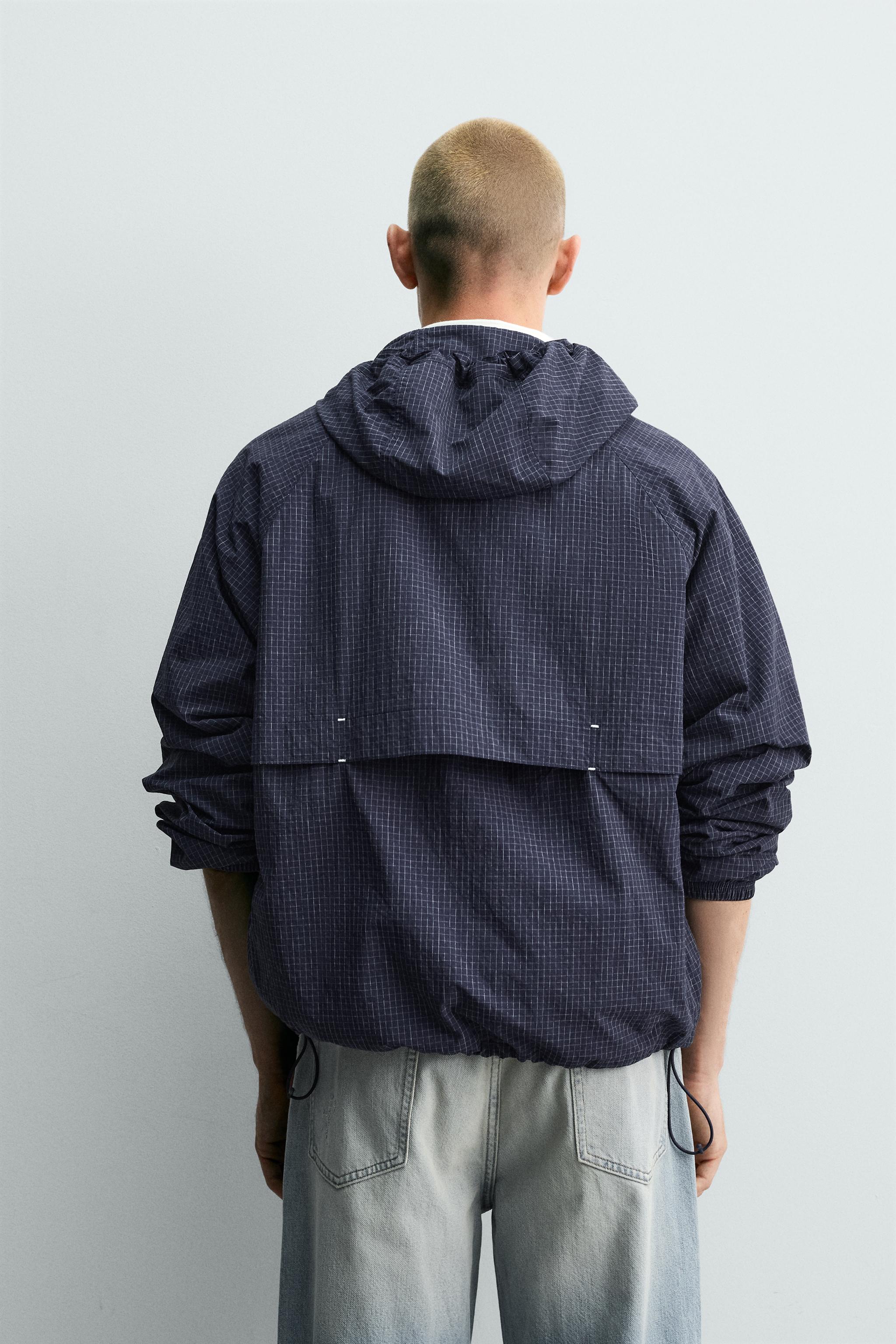 フード付きウィンドブレーカー - ネイビーブルー | ZARA Japan / 日本