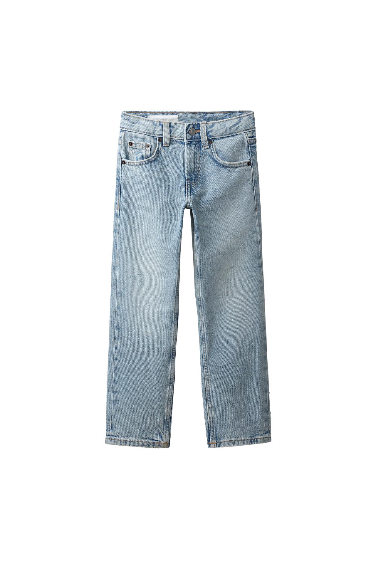STRASS WIDE-LEG JEANS