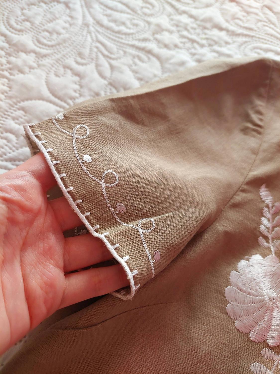EMBROIDERED LINEN DRESS - Image 5