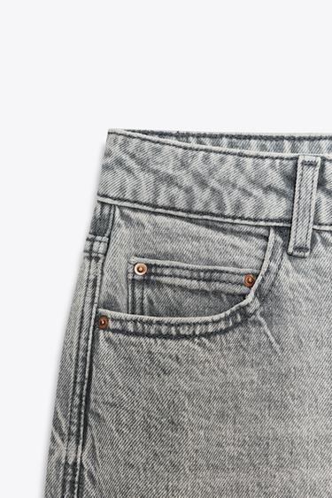 Z.01 MOM FIT COMFORT HIGH-WAIST JEANS - Grey by Zara - Image 9