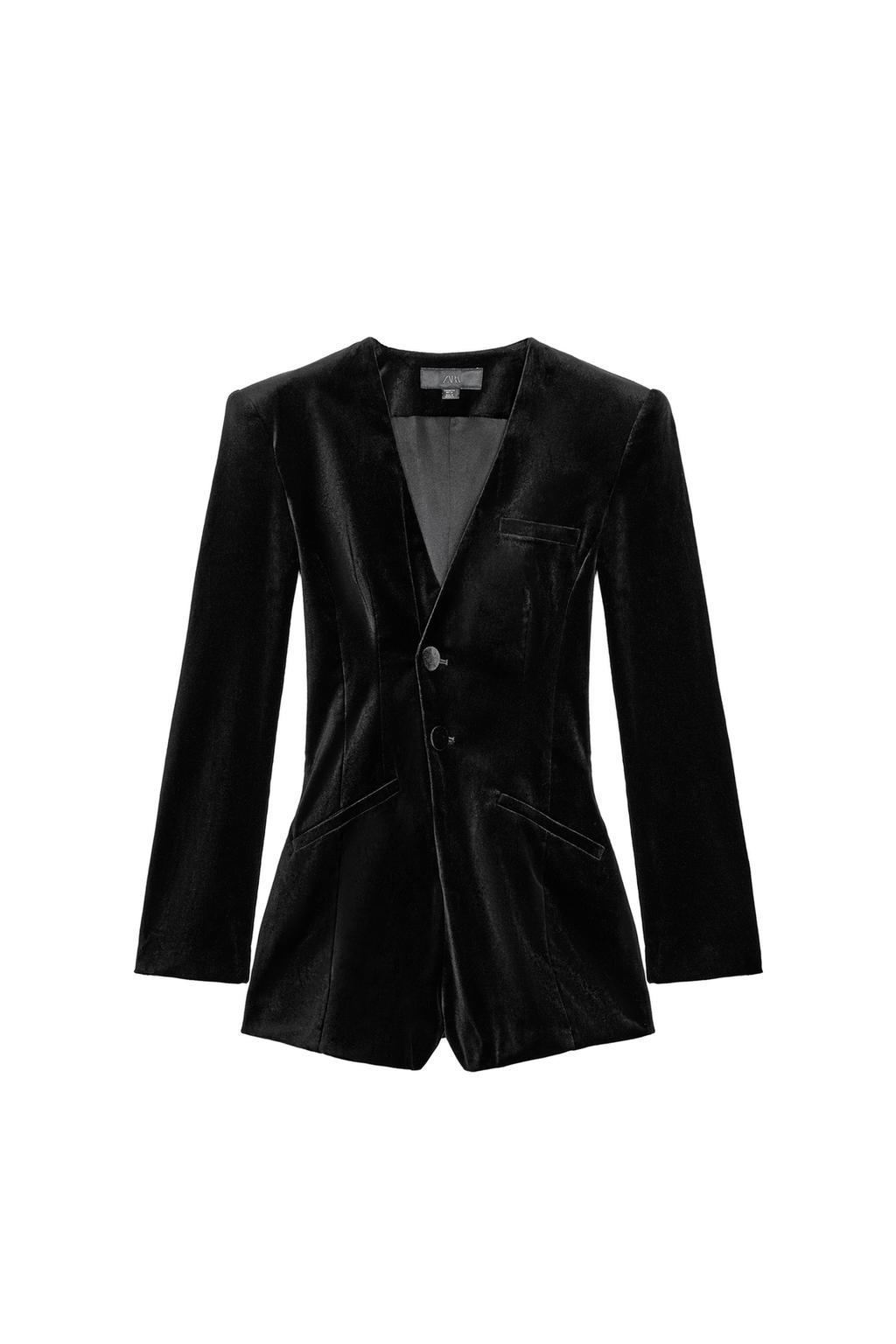 VELVET BLAZER ROMPER - image 3