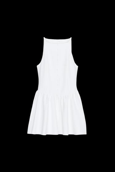 MINIKLEID MIT KNÖPFEN - Weiß von Zara - Bild 0