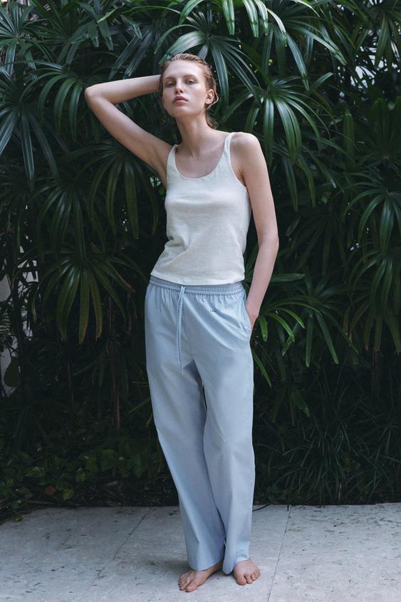 COTTON PAJAMA PANTS