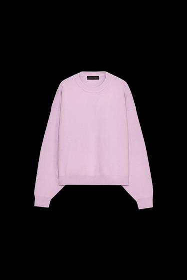 SUDADERA PUNTO RIB - Lila de Zara - Imagen 0