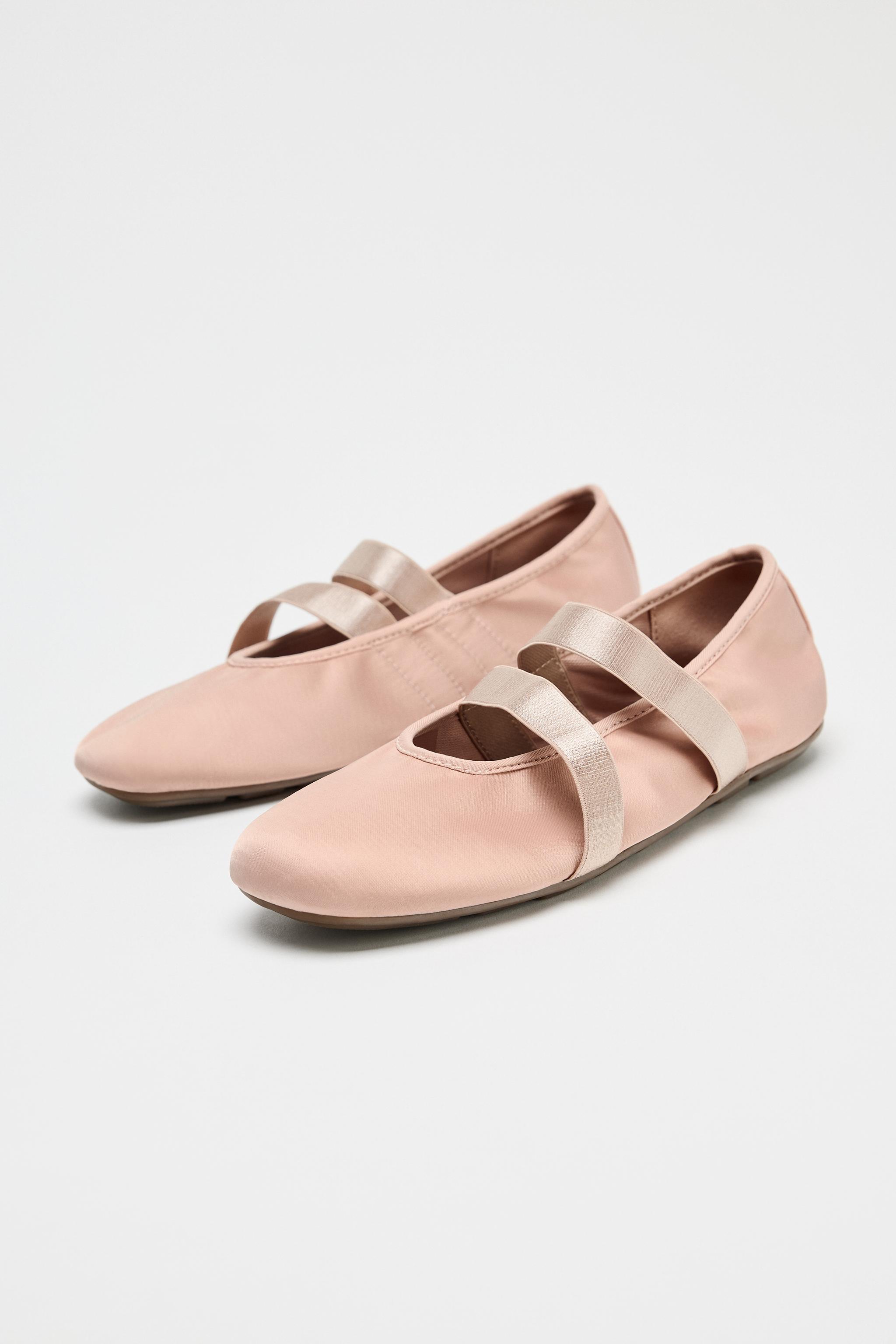 ELASTIC BALLET FLATS