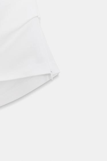POPLIN T-SHIRT - White by Zara - Image 6