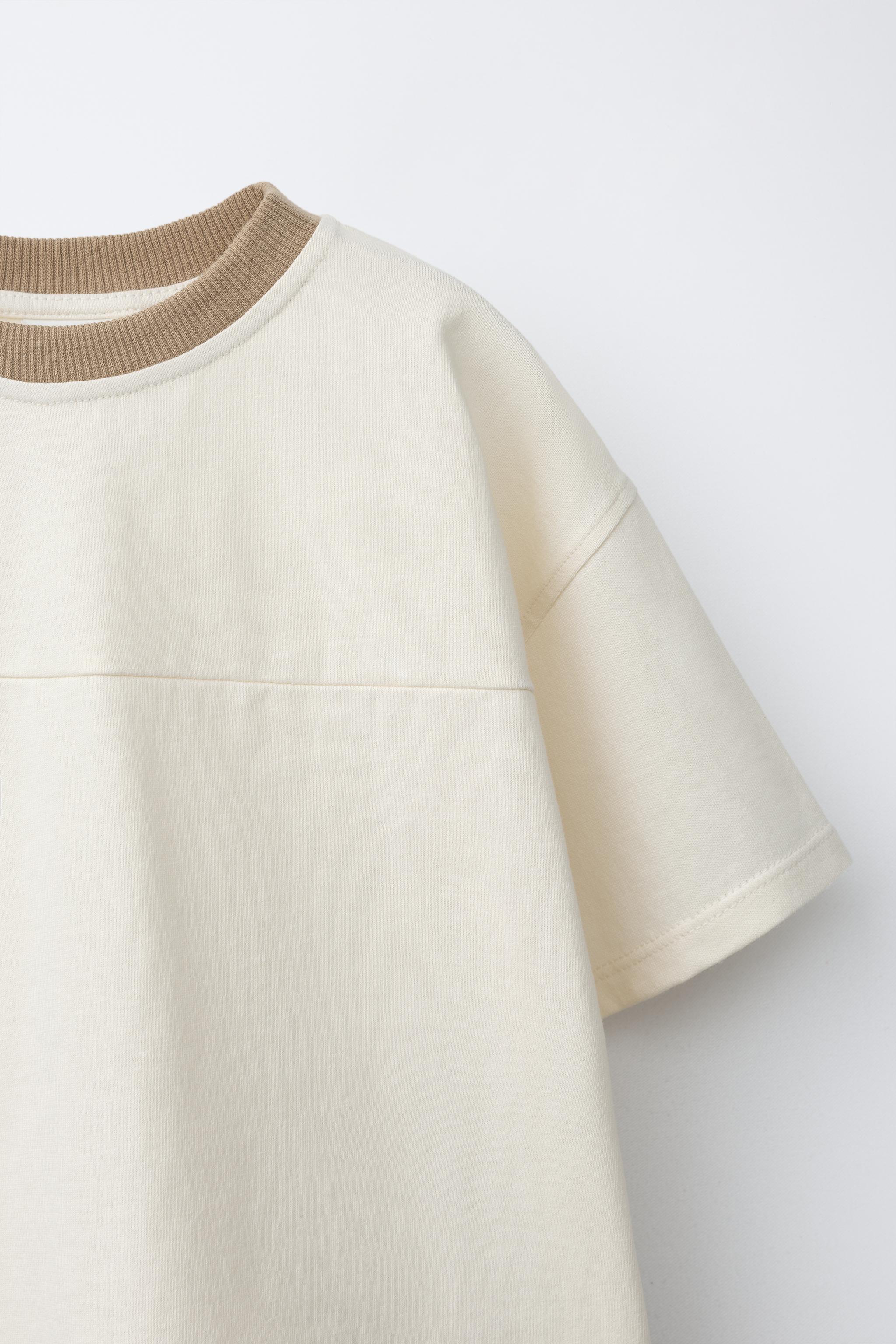 ENSEMBLE JOGGING T-SHIRT UNI ET BERMUDA EFFET ÉPONGE