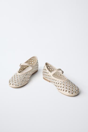 BALLERINES BRILLANTES - Beige de Zara - Image 2