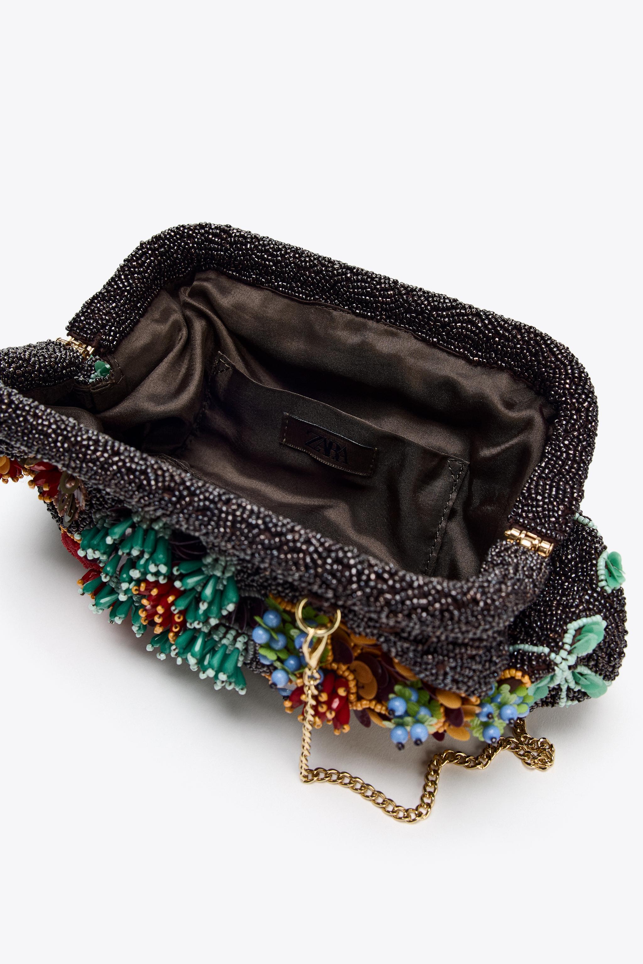 【ZARA】BEADED GRAB BAG BEADED GRAB BAG - Multicoloured | ZARA Spain