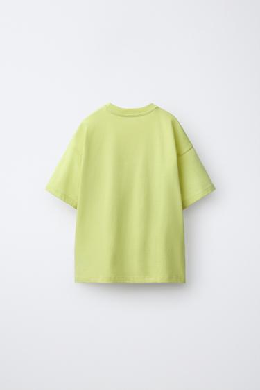 LOT DE TROIS T-SHIRTS UNIS - Bleu pastel de Zara - Image 2