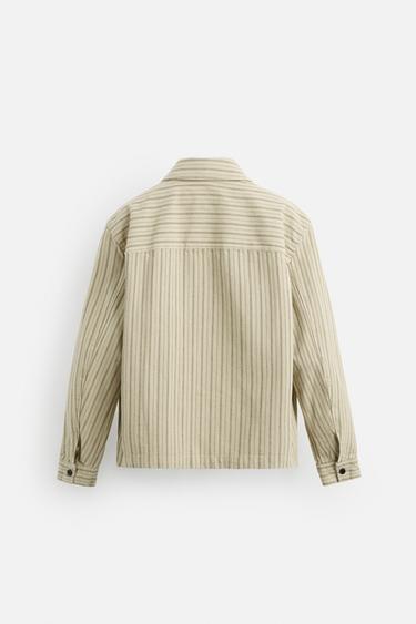 HERRINGBONE STRIPE OVERSHIRT - striped by Zara - Image 7