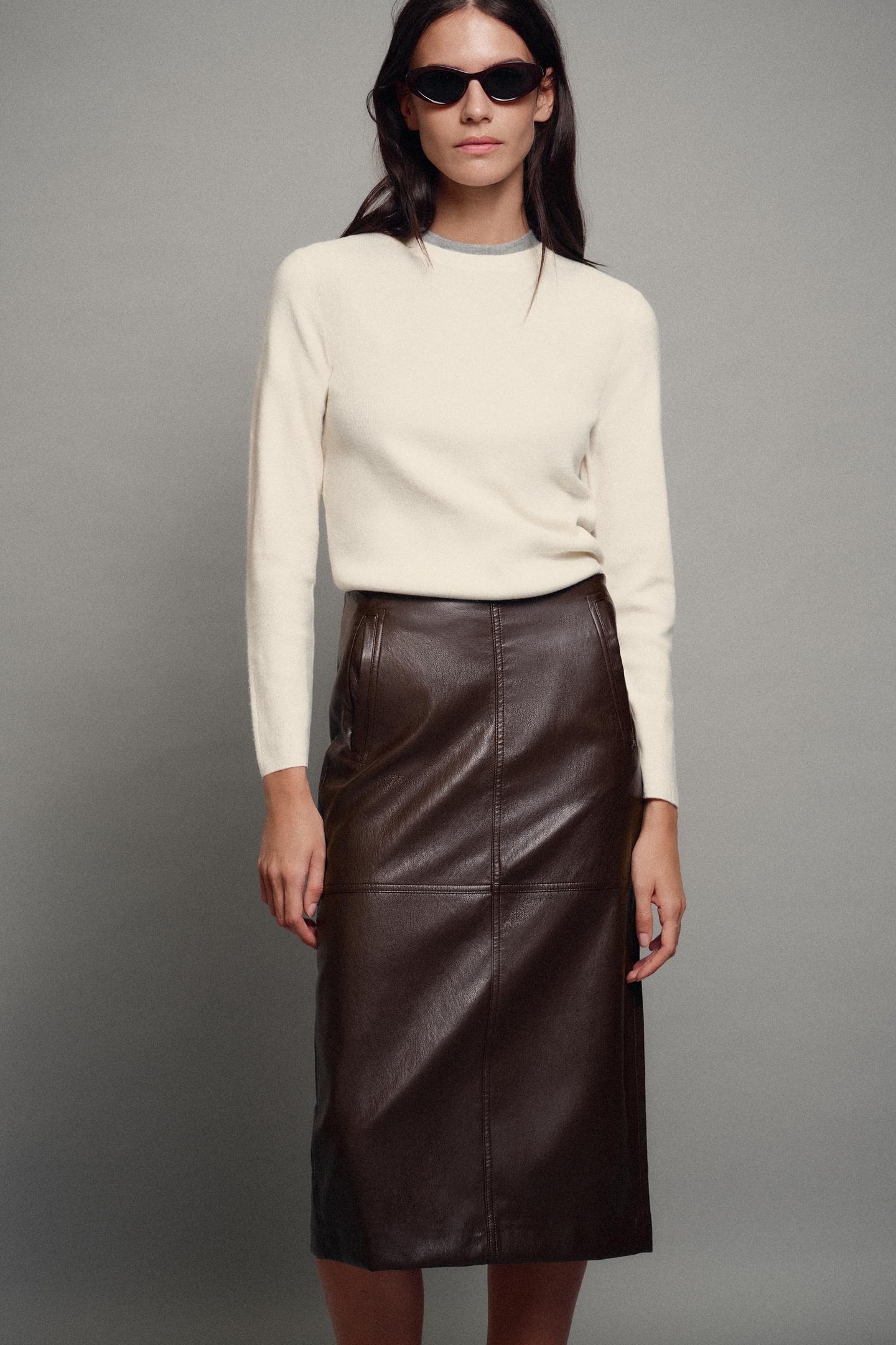 Женский свитер Zara Soft Touch Knit, цвет: Экрю — фото 4