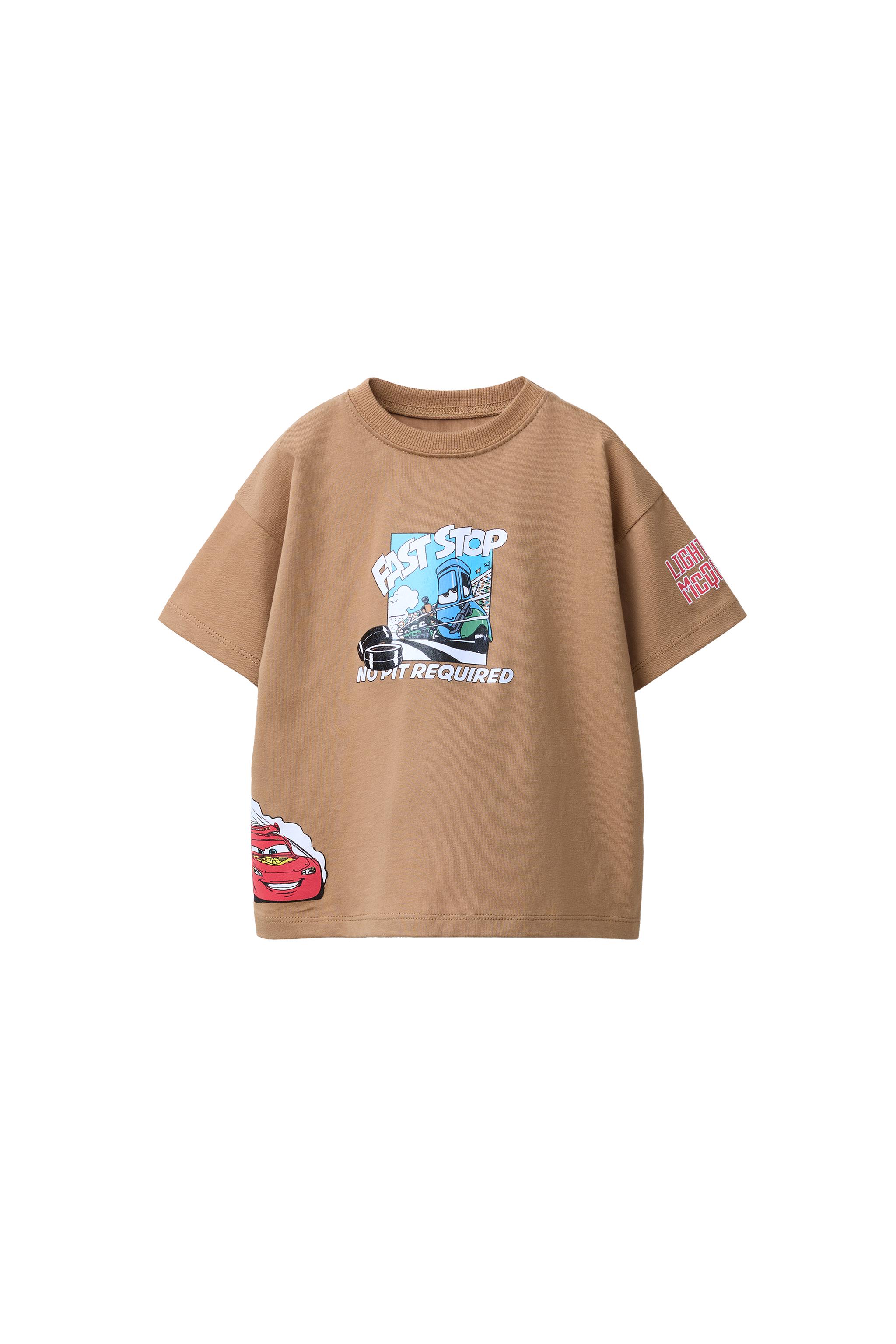 カーズ © ディズニー プリントTシャツ - ライトブラウン | ZARA Japan
