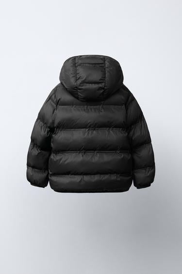 ULTRALIGHT HOODED PUFFER JACKET - Black by Zara - Image 3