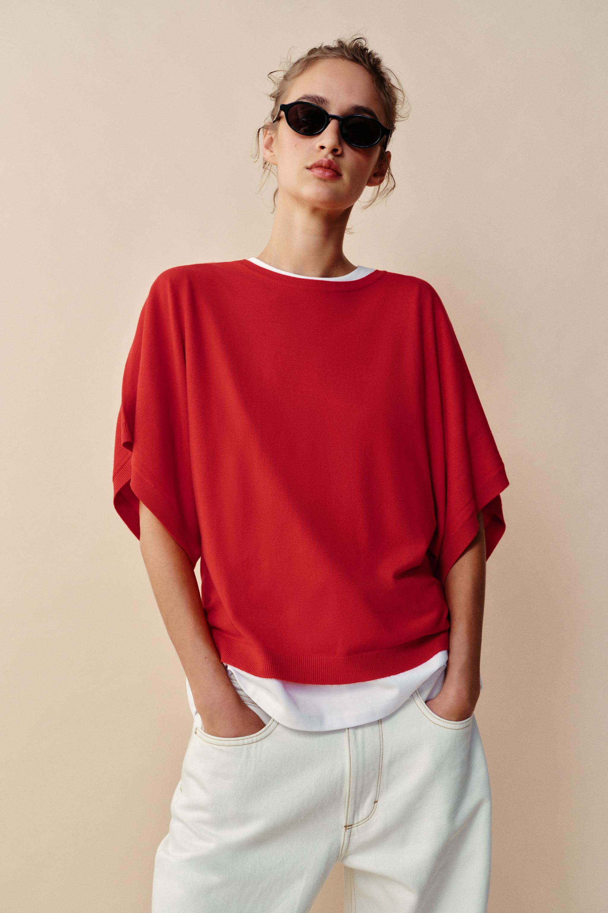 ★未使用・タグ付★ ZARA  ニットブランケット ニット - レディース | ZARA 日本