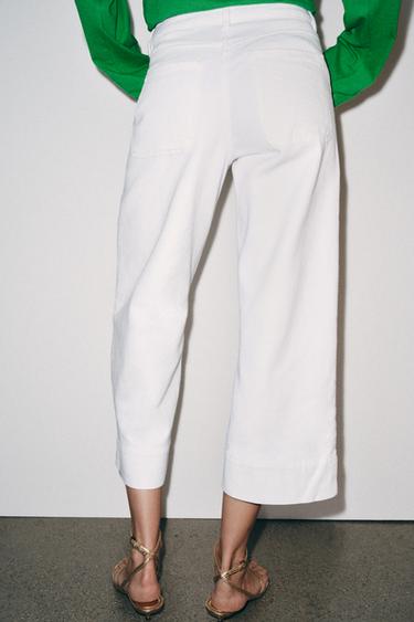 JEAN Z1975 JUPE-CULOTTE TAILLE HAUTE - Blanc de Zara - Image 2