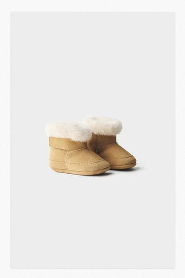 LINED BOOTS - Brown by Zara