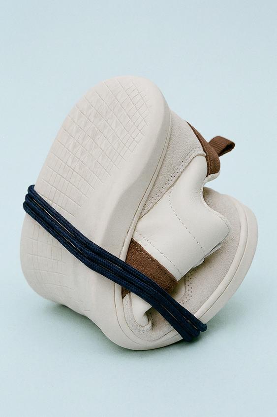 BAMBA BAREFOOT PIEL - Blanco Crudo de Zara - Imagen 0