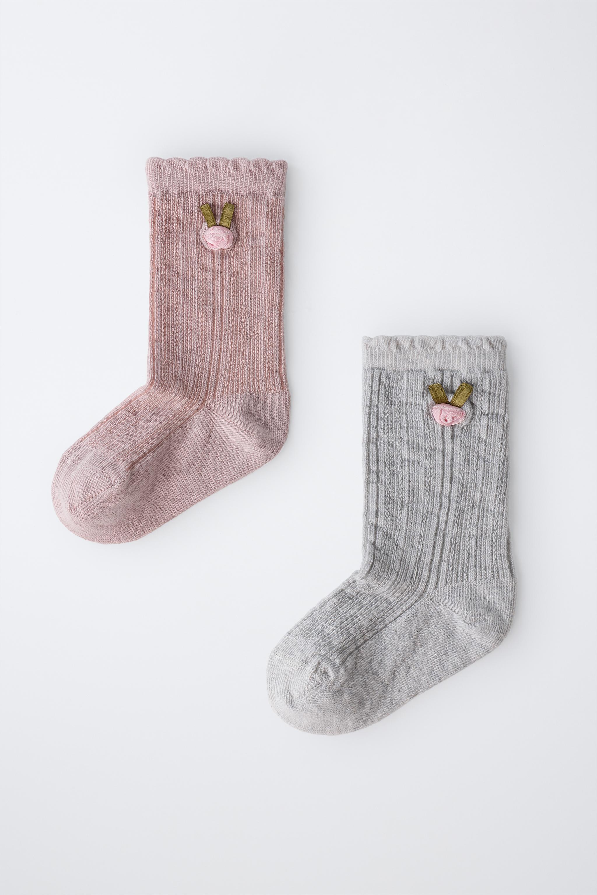 FLORAL CREW SOCKS TWO-PACK