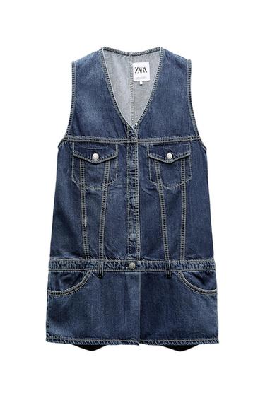 TRF DENIM JUMPSUIT DRESS
