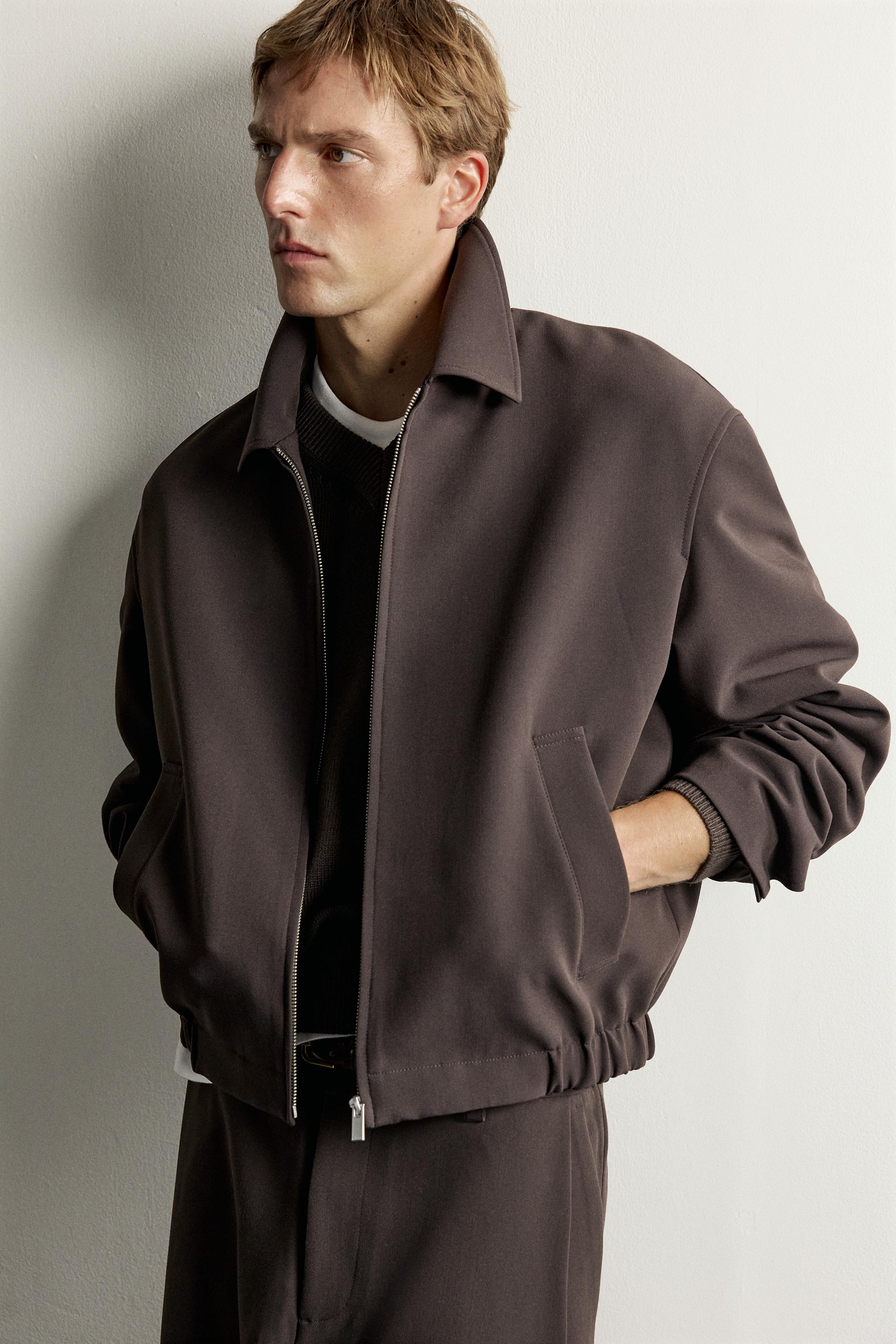 BLOUSON COUPE DÉCONTRACTÉE À PLIS