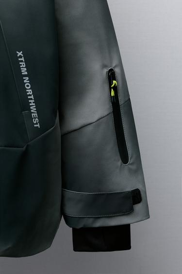 TIE DYE WATER-RESISTANT AND WINDPROOF DETACHABLE HOODIE JACKET RECCO® SYSTEM SKI COLLECTION - Grey by Zara - Image 7