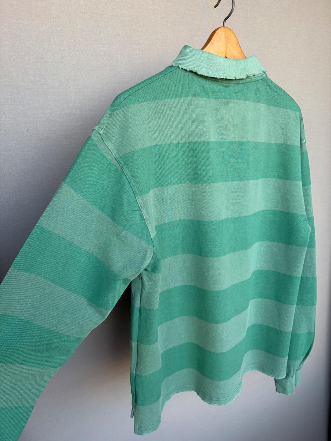 WASHED STRIPED PIQUÉ POLO SHIRT - Image 2