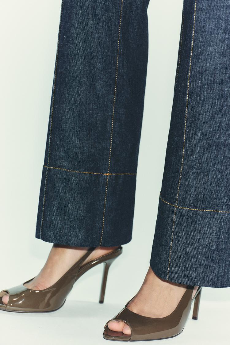 ZAPATO DESTALONADO TACÓN PUNTA ABIERTA Verde Caqui ZARA España