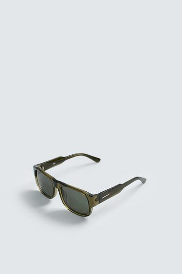 LUNETTES DE SOLEIL RECTANGULAIRES - Vert olive de Zara - Image 4