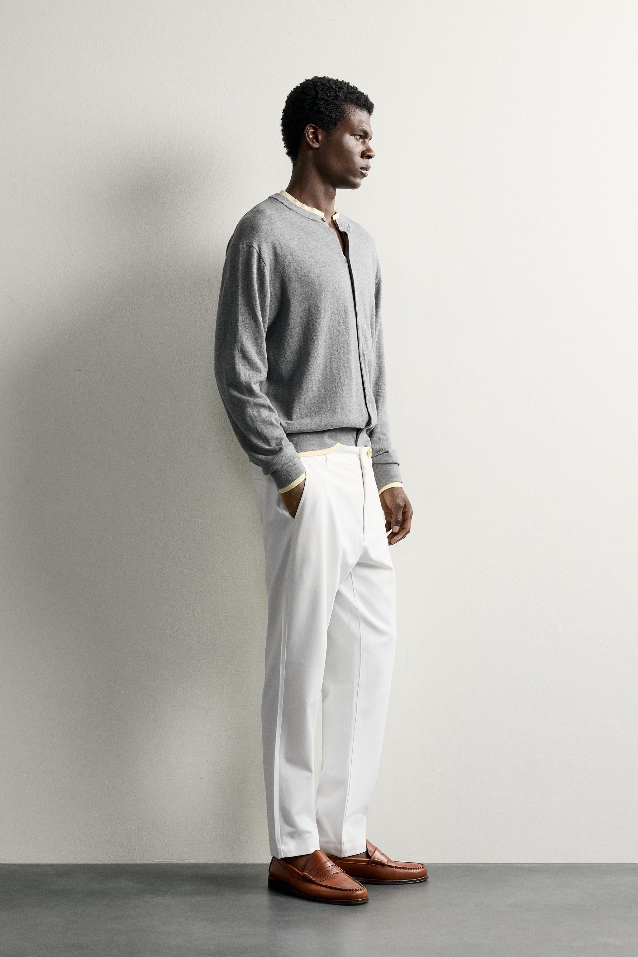 COMFORT STRUCTURED CHINO PANTS - thumbnail 4