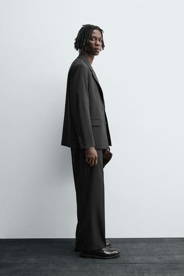 BLAZER COSTUME STRUCTURÉ - Gris anthracite de Zara - Image 3
