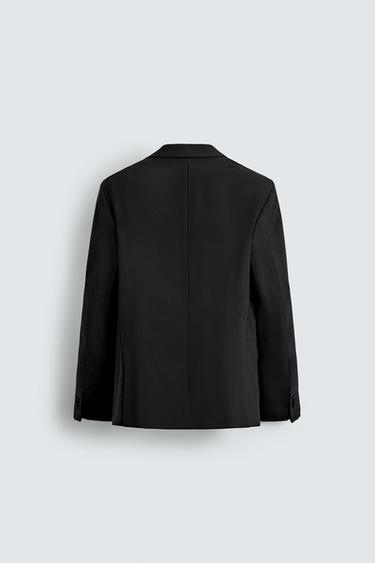 VESTE DE SMOKING À BOUTONNAGE CROISÉ - Noir de Zara - Image 7