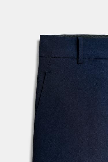PANTALON TAILLE HAUTE ZW COLLECTION - Bleu marine de Zara - Image 6