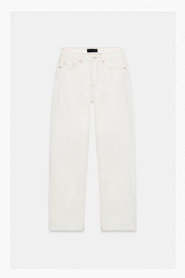 JEANS Z.03 STRAIGHT HIGH-WAIST LONG LENGTH - White by Zara