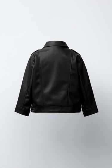 FAUX LEATHER JACKET - Black by Zara - Image 3