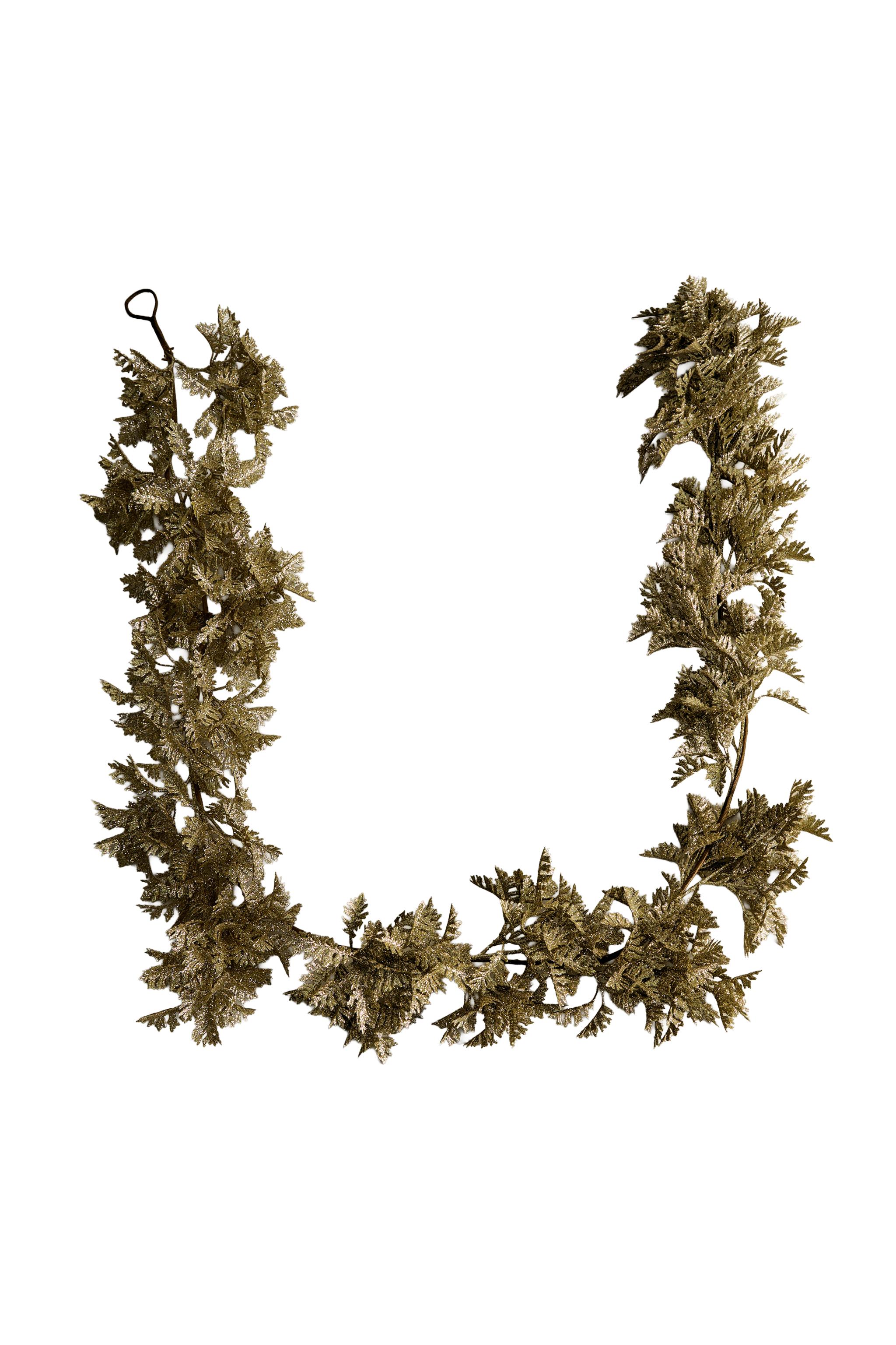 GLITTER CHRISTMAS GARLAND - Golden | ZARA United States